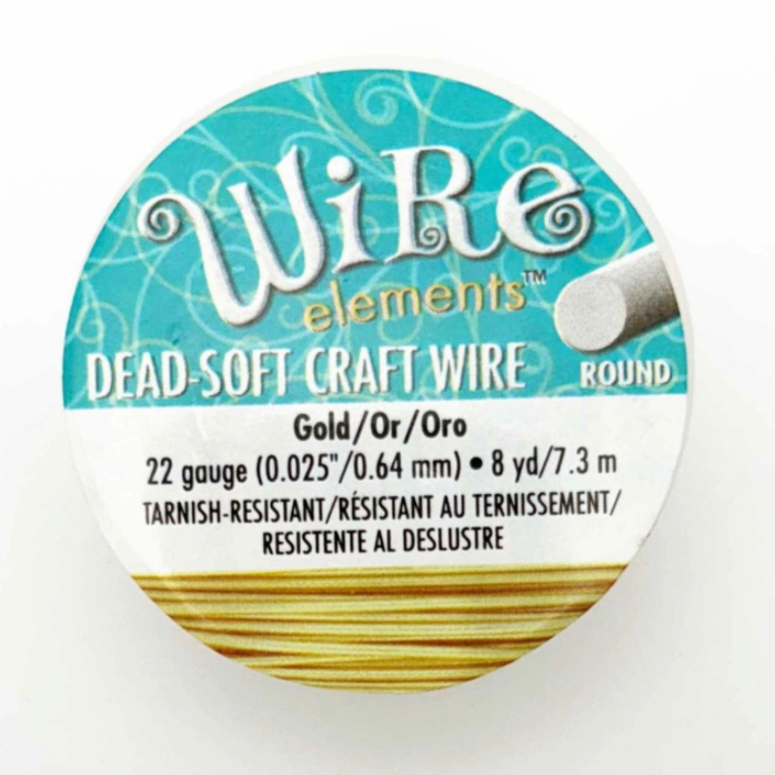 Craft Wire 22 gauge for jewelry making, non tarnish, easy to work with.