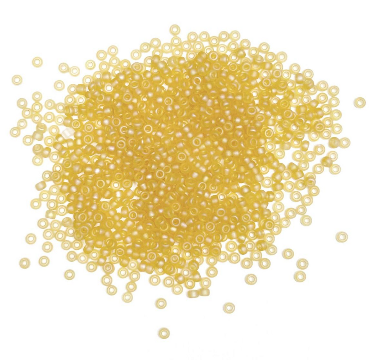 11/0 Miyuki Matte Transparent Light Topaz AB