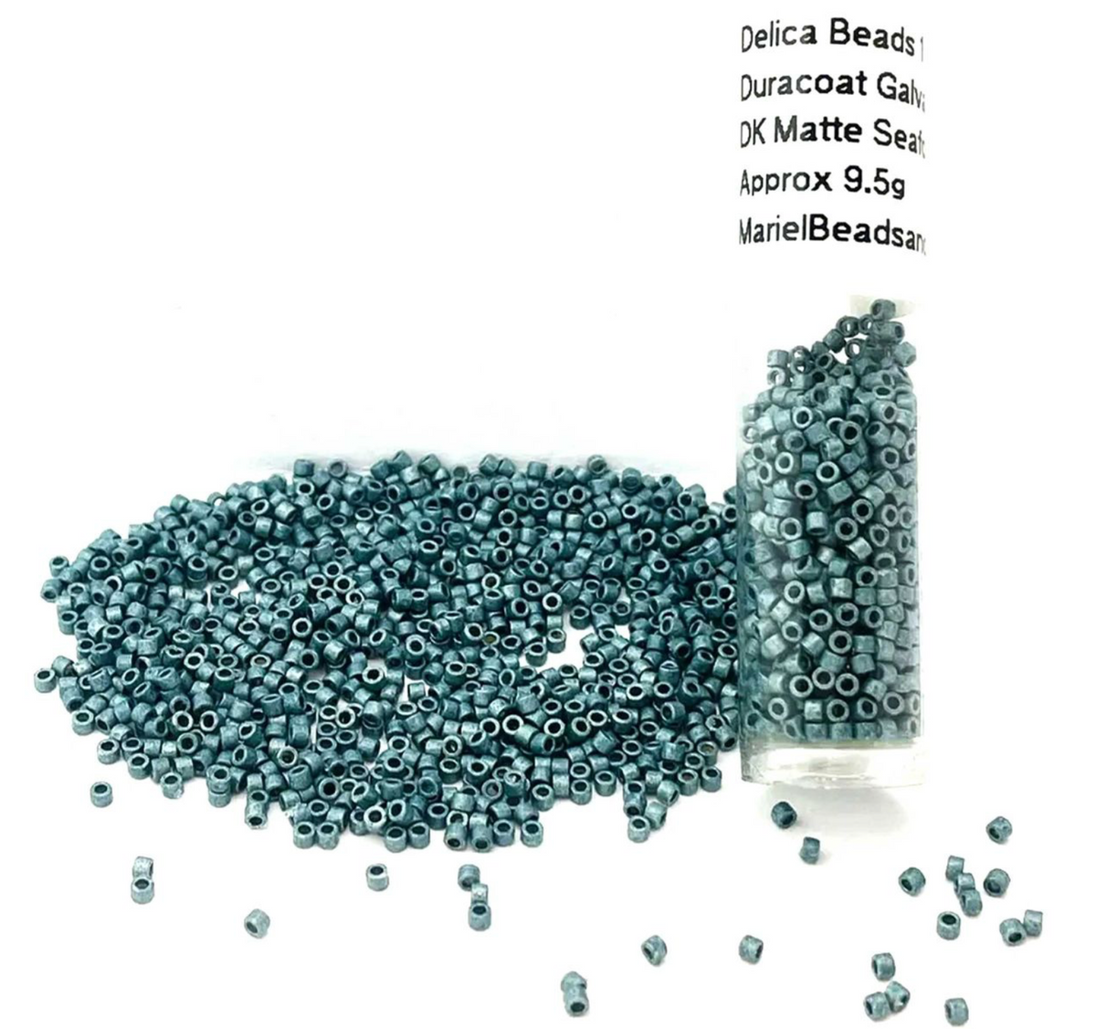 11/0 Delica Duracoat Galvanized Matte APPRX 9.5G
