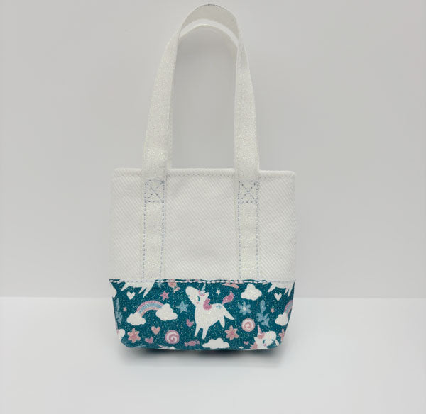 Mini Tote Keychain These totes are approx. 3 1/4" W 2.75"H Made with Fabric